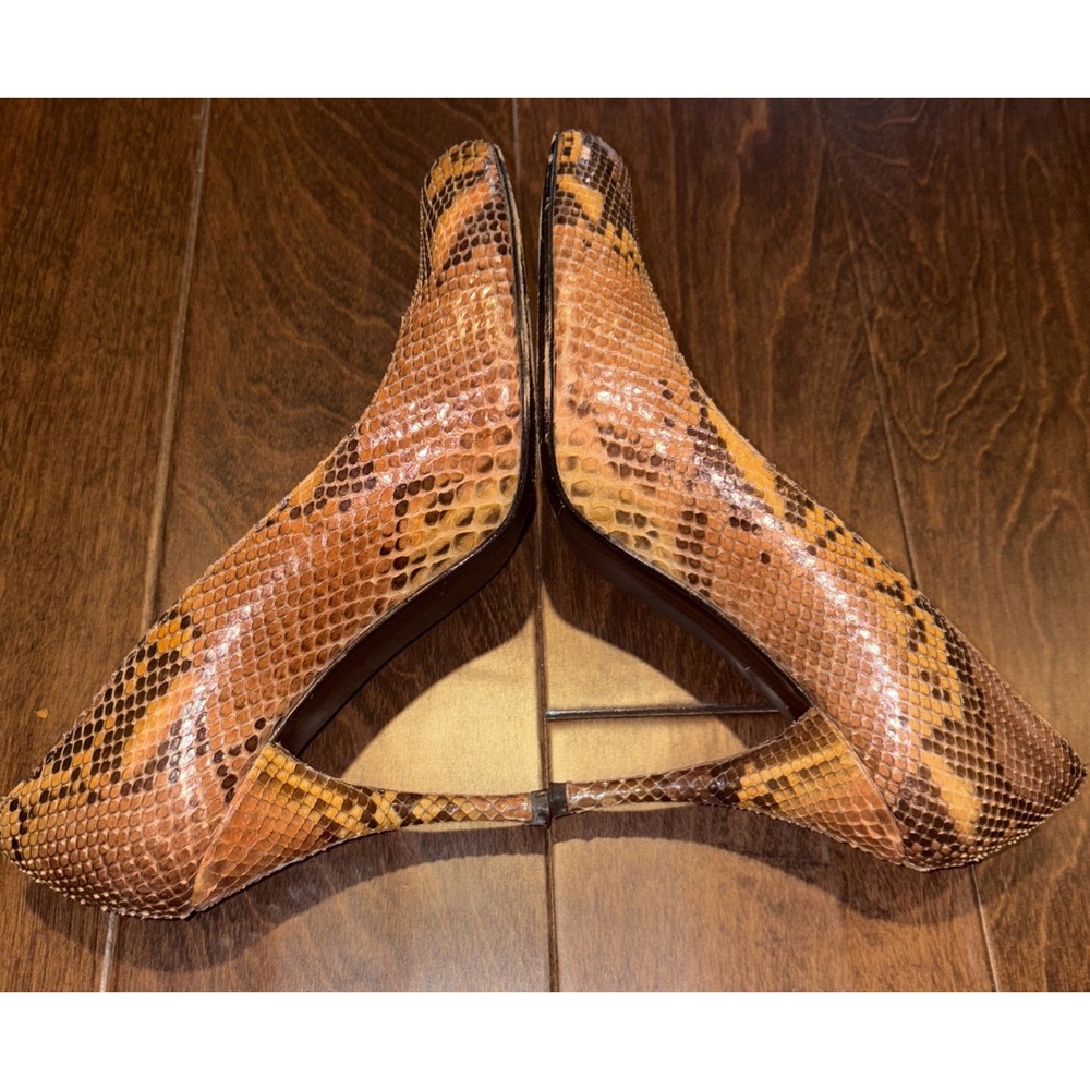 Stuart Weitzman Python Heels Size‎ 8 - image 5